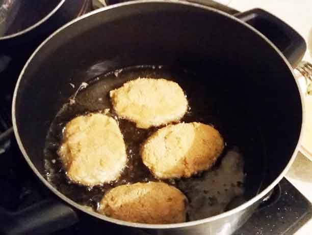 frying potato mixture