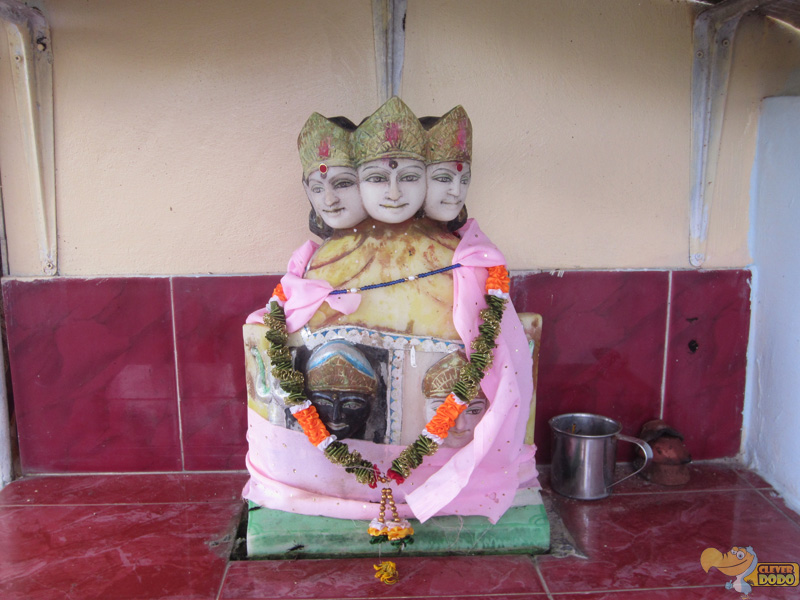 female idol in the temple