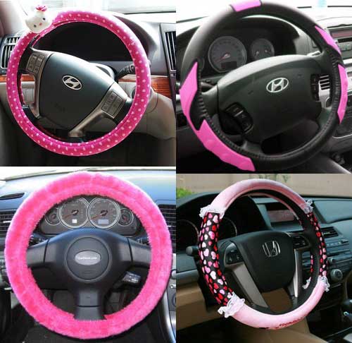 Pink Steering Wheel Covers