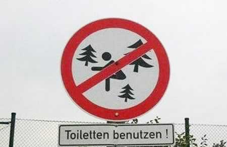 no pooing in forest